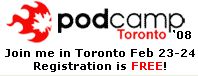 PodCamp Toronto badge